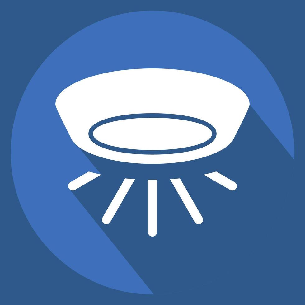 Icon Light. related to Light symbol. long shadow style. design editable vector