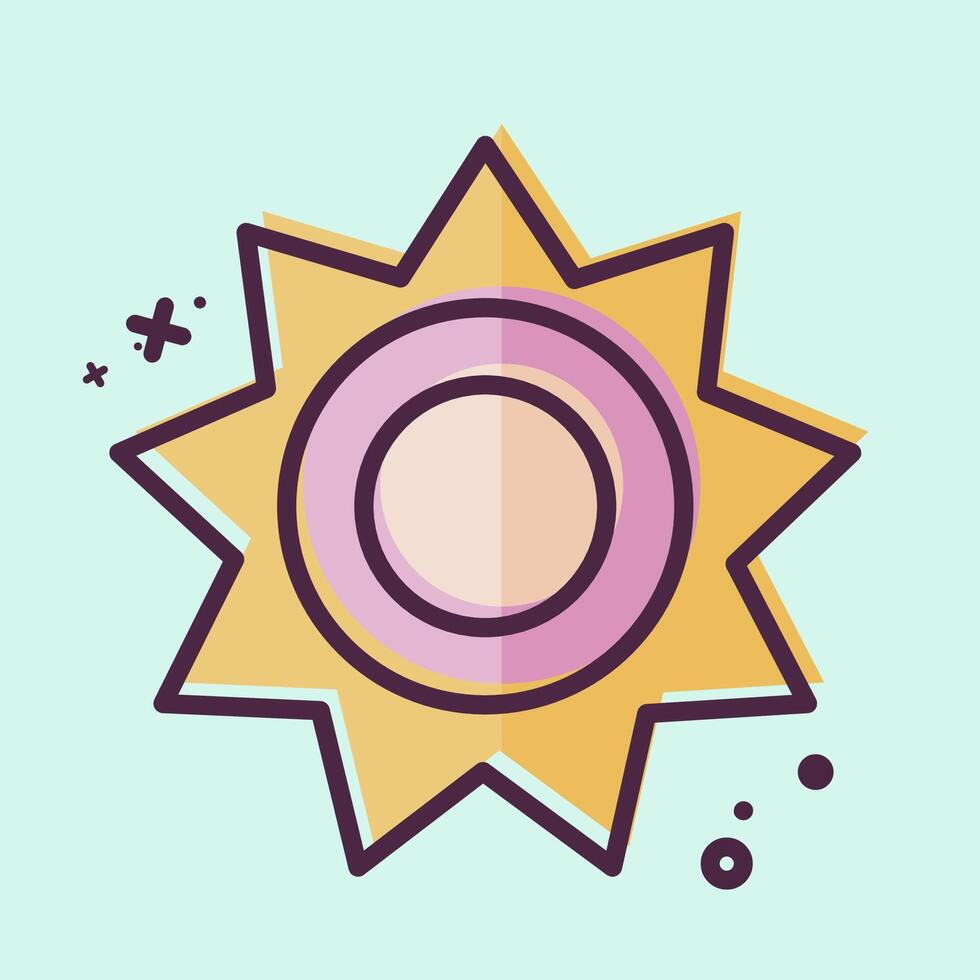 Icon Sunlight. related to Light symbol. MBE style. design editable vector