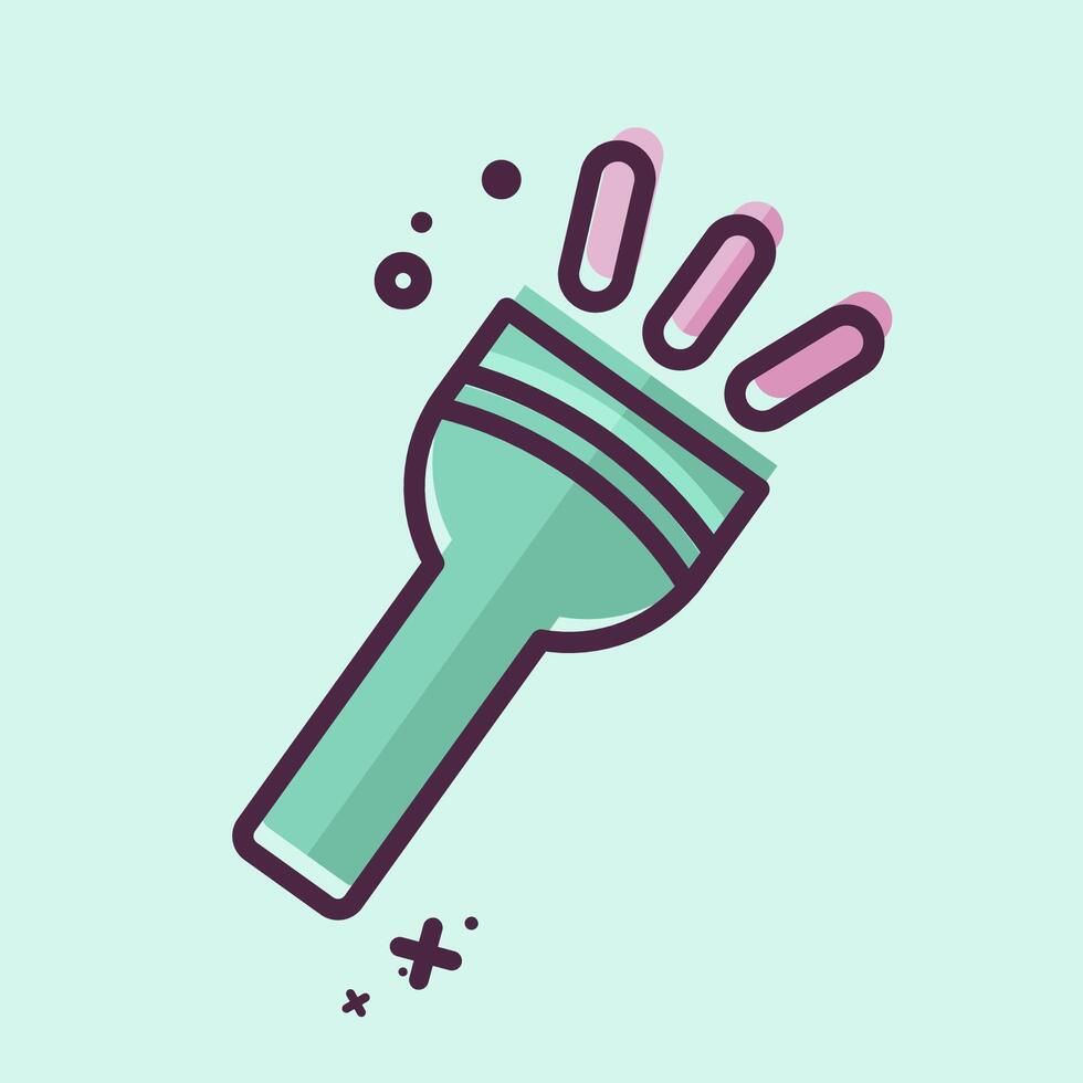Icon Flasglight. related to Light symbol. MBE style. design editable vector