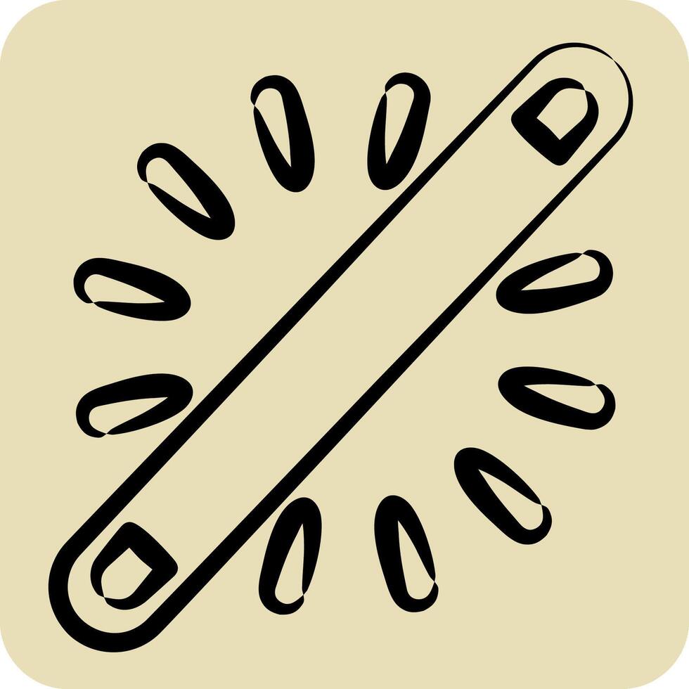 Icon Neon. related to Light symbol. hand drawn style. design editable vector
