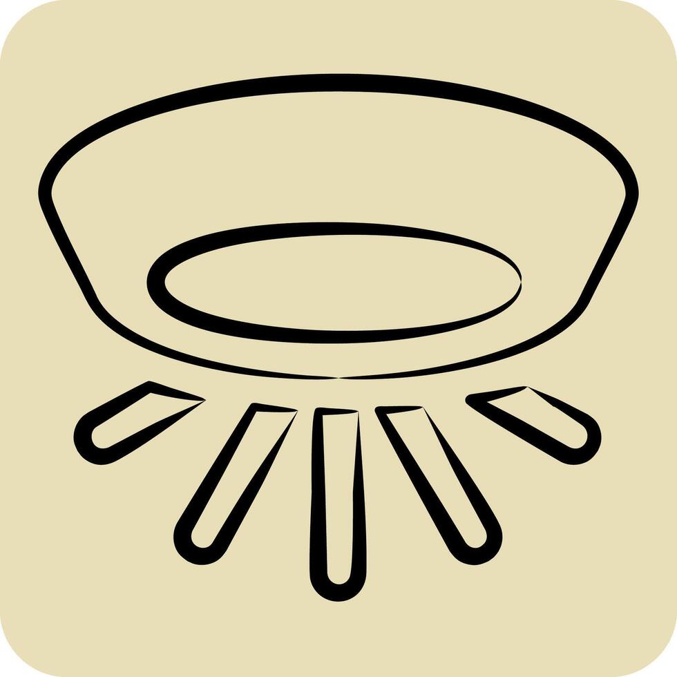 Icon Light. related to Light symbol. hand drawn style. design editable vector