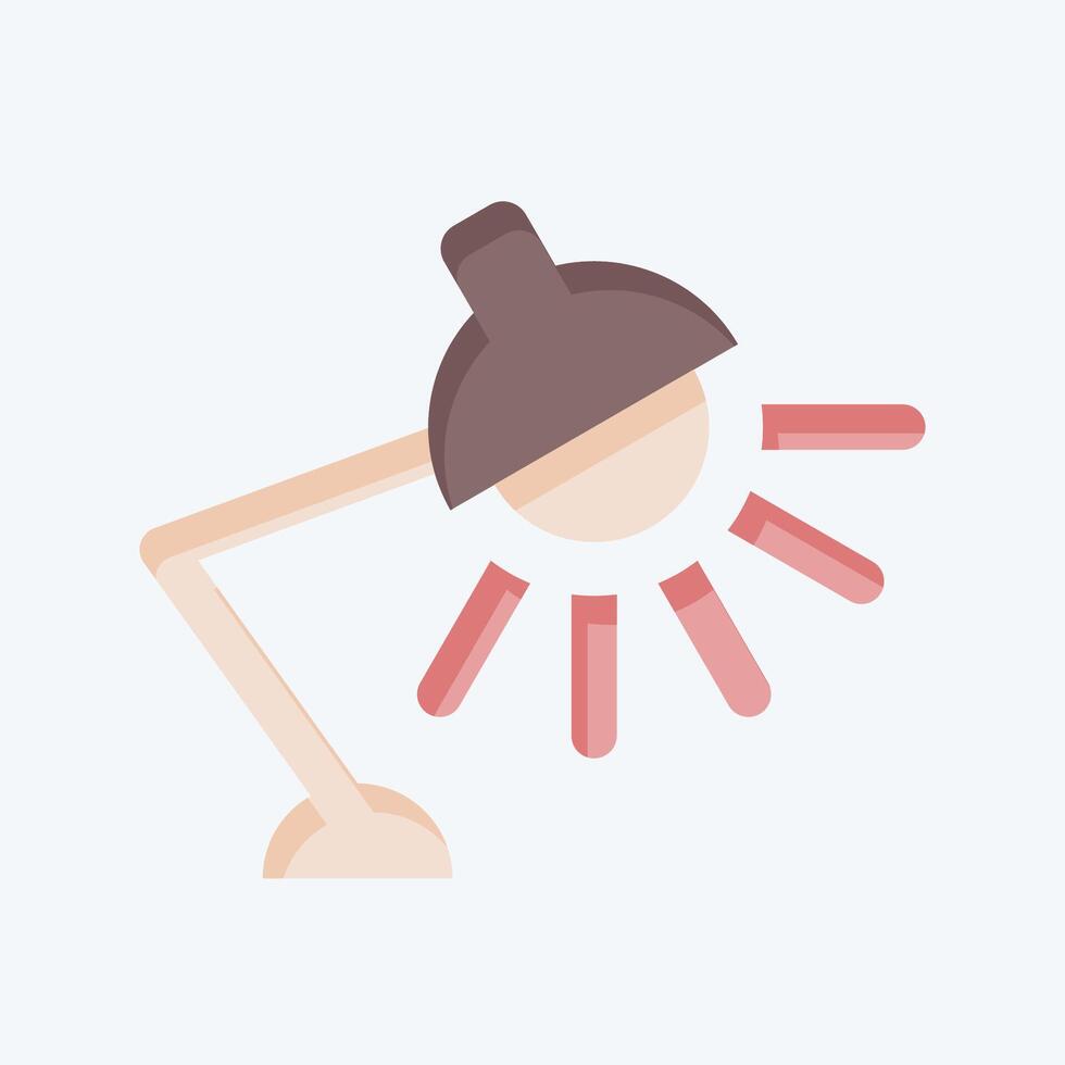 Icon Work Lamp. related to Light symbol. flat style. design editable vector
