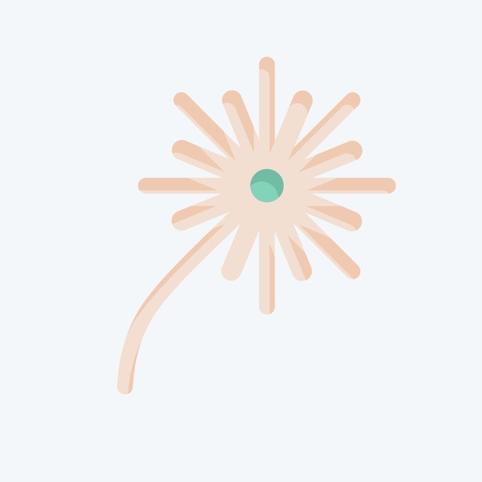 Icon Fire Works. related to Light symbol. flat style. design editable vector