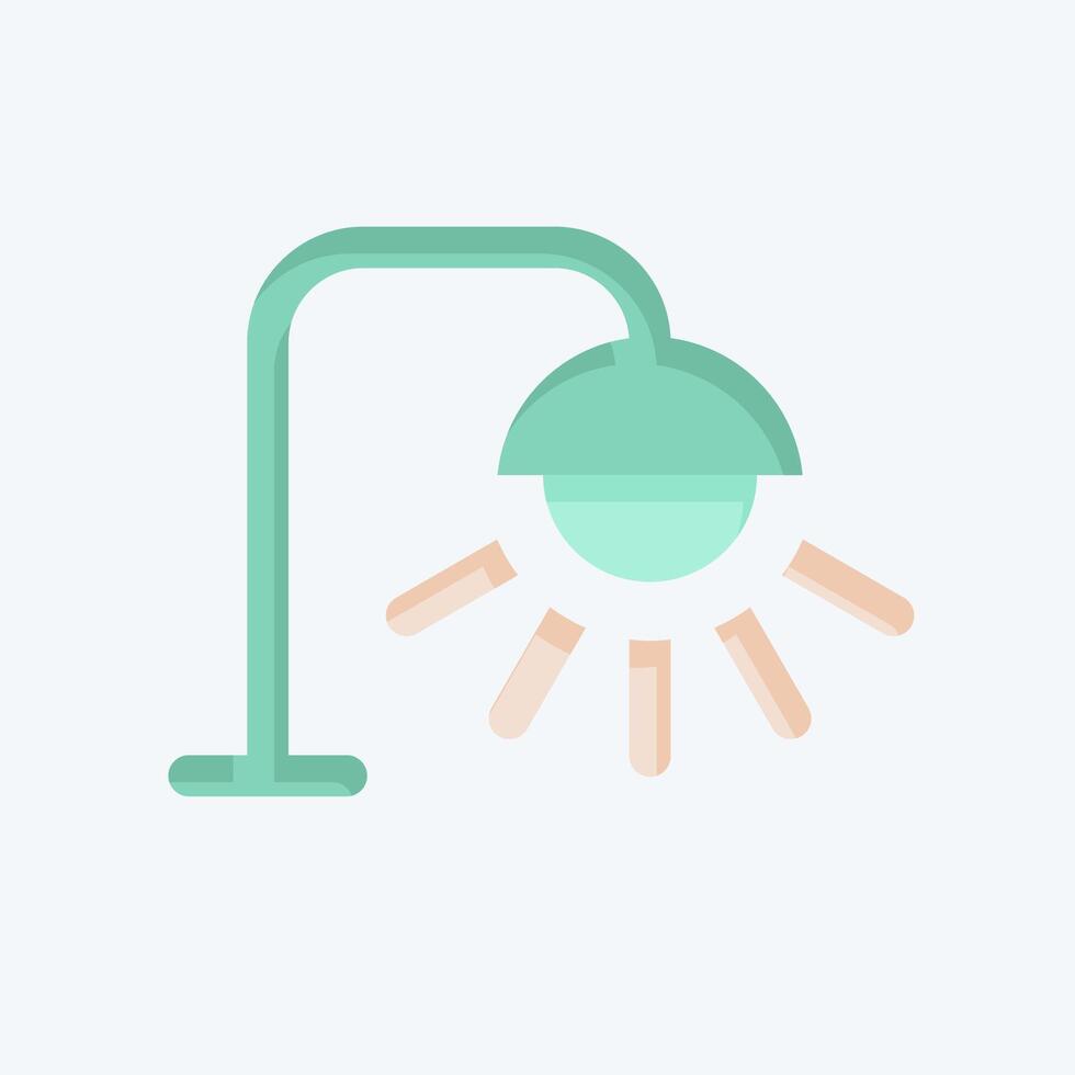 Icon Street Light. related to Light symbol. flat style. design editable vector