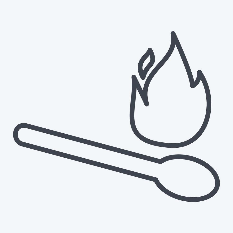 Icon Match. related to Light symbol. line style. design editable vector