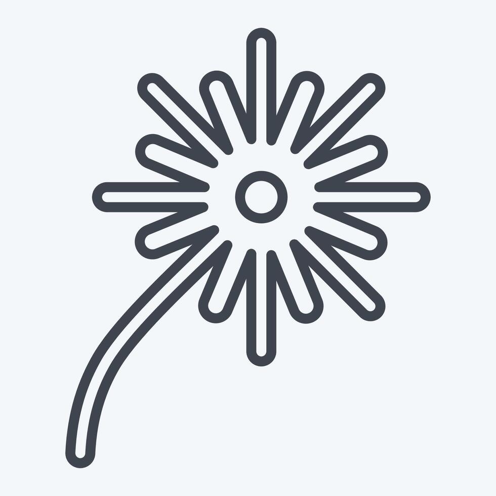 Icon Fire Works. related to Light symbol. line style. design editable vector