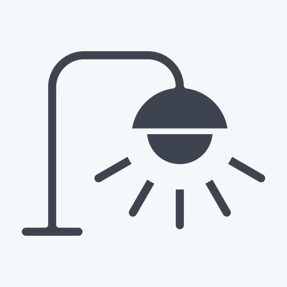 Icon Street Light. related to Light symbol. glyph style. design editable vector