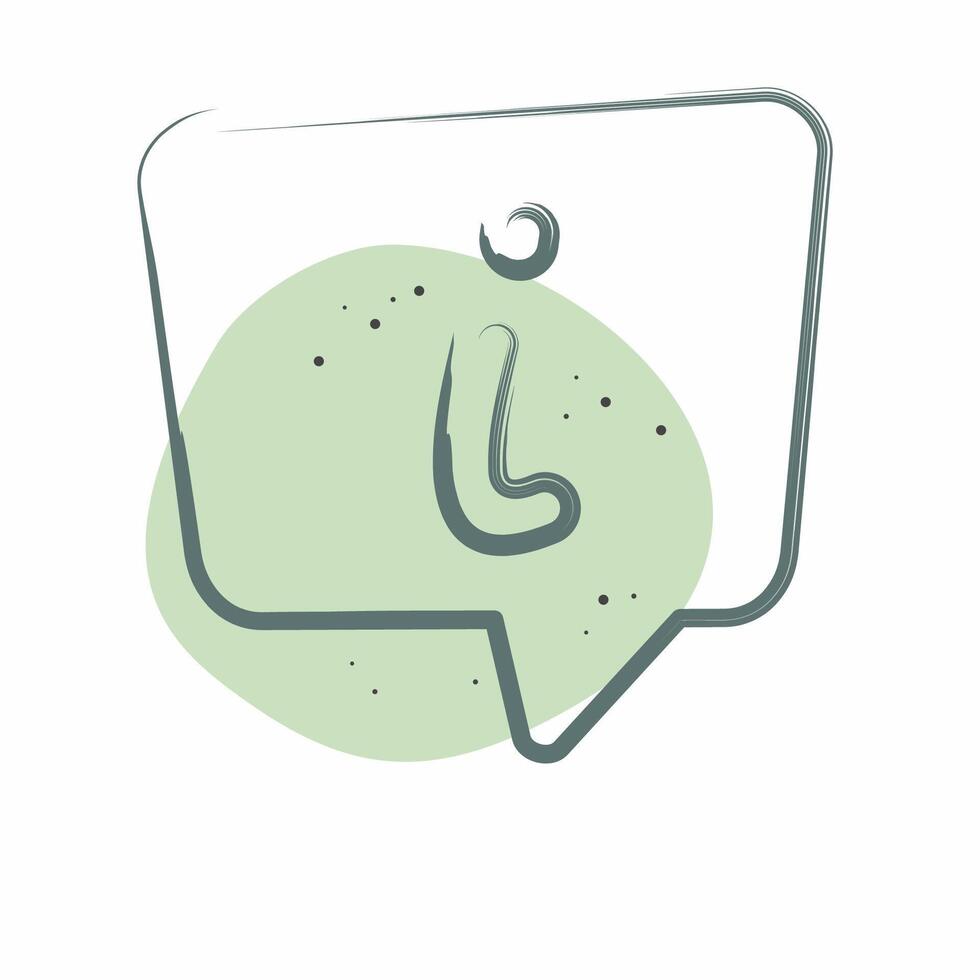 Icon Info. related to Speech symbol. Color Spot Style. design editable vector