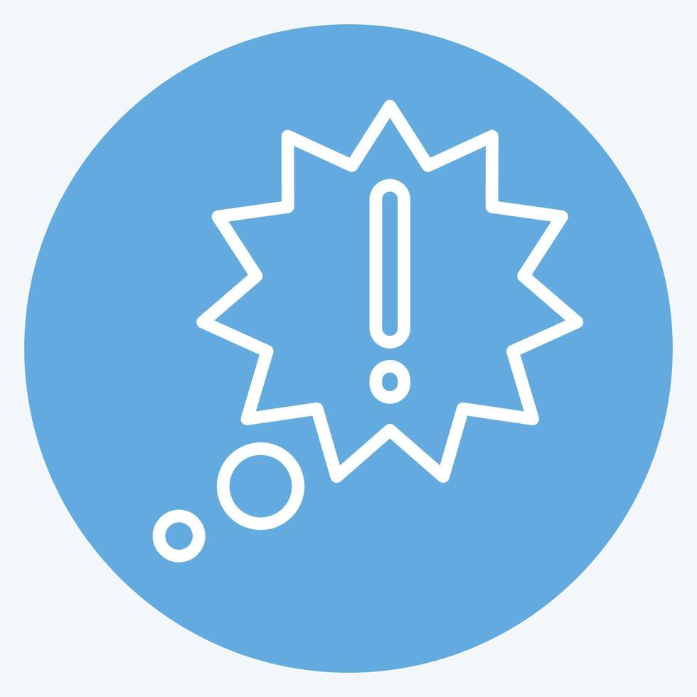 Icon New Idea. related to Speech symbol. blue eyes style. design editable vector