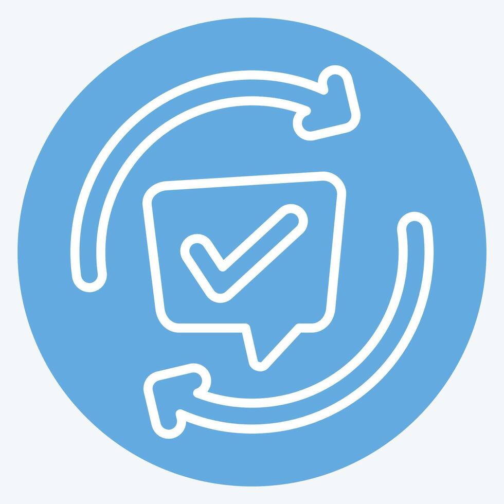 Icon Comments. related to Speech symbol. blue eyes style. design editable vector