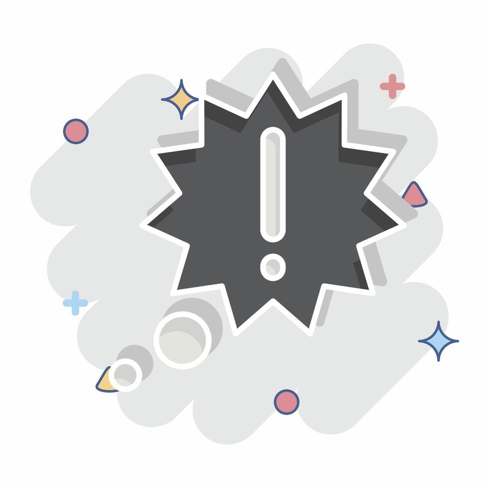 Icon New Idea. related to Speech symbol. comic style. design editable vector