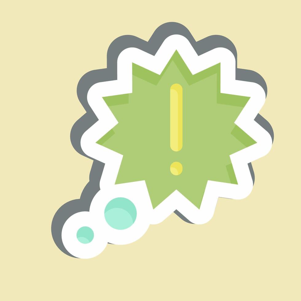 Sticker New Idea. related to Speech symbol. design editable vector