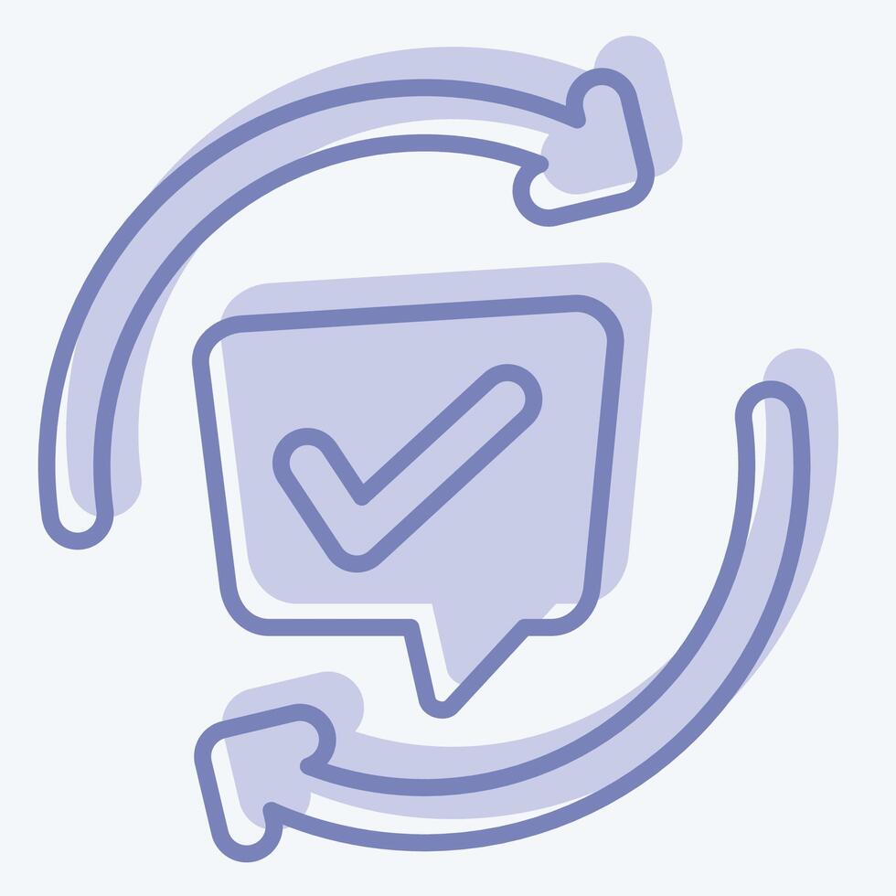 Icon Comments. related to Speech symbol. two tone style. design editable vector