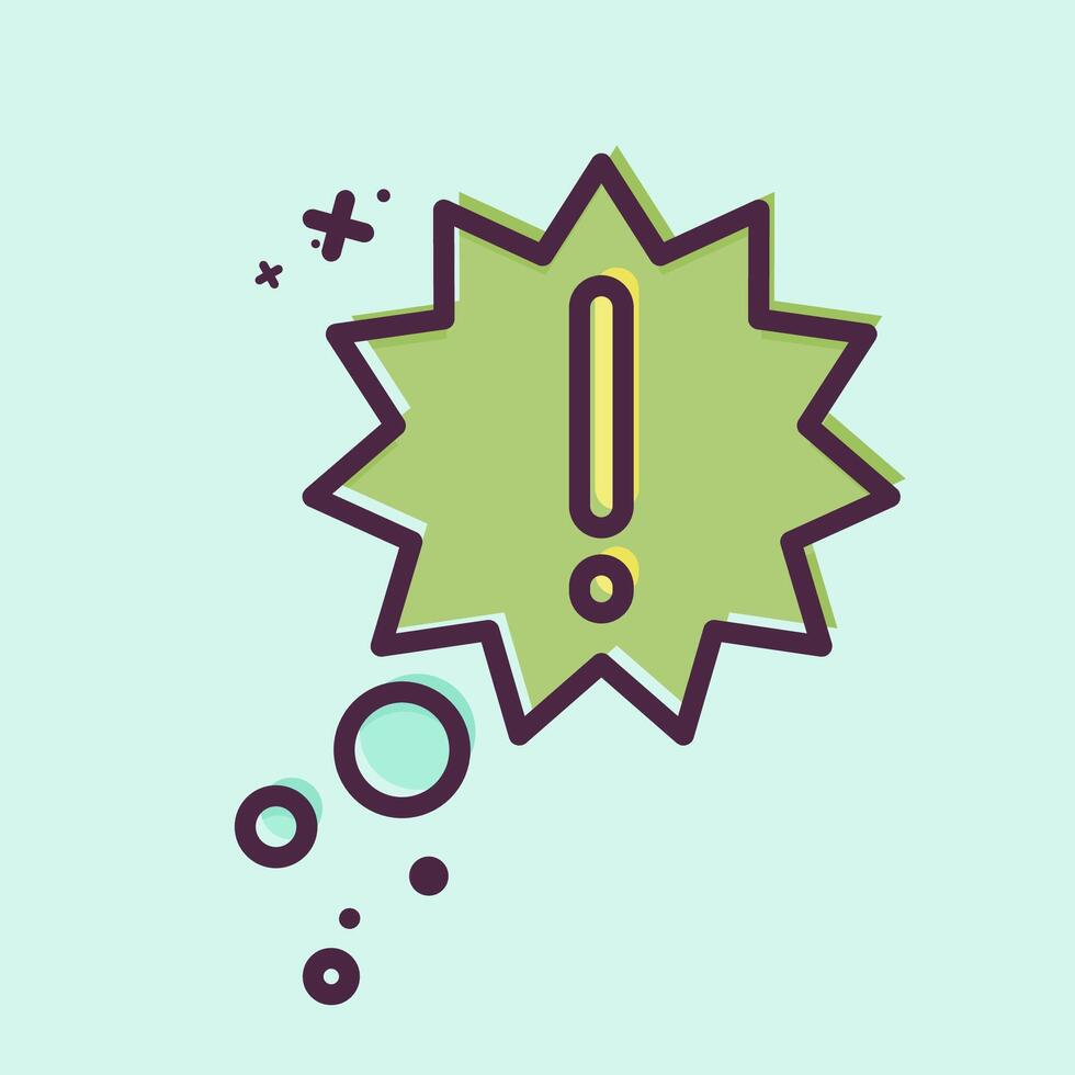 Icon New Idea. related to Speech symbol. MBE style. design editable vector