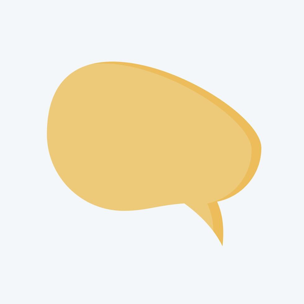Icon Speech Bubble. related to Speech symbol. flat style. design editable vector