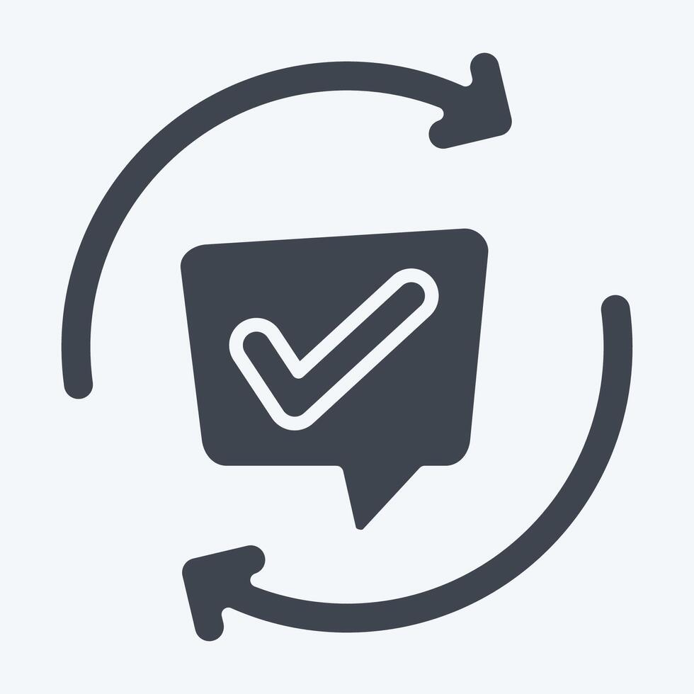 Icon Comments. related to Speech symbol. glyph style. design editable vector