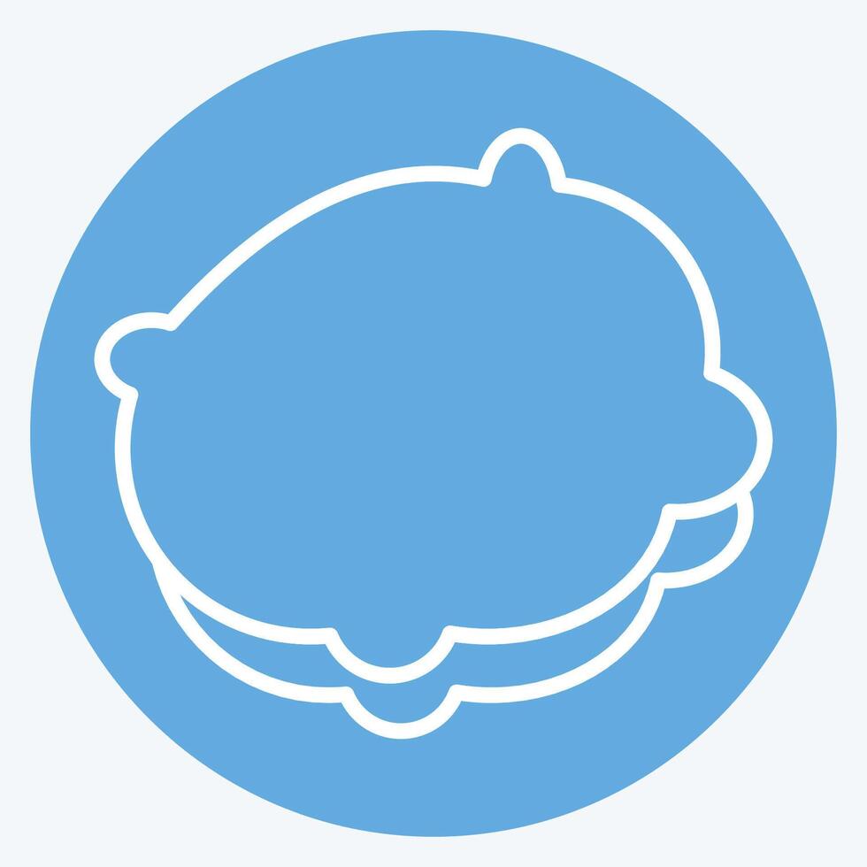 Icon Pillows. related to Bedding symbol. blue eyes style. design editable vector
