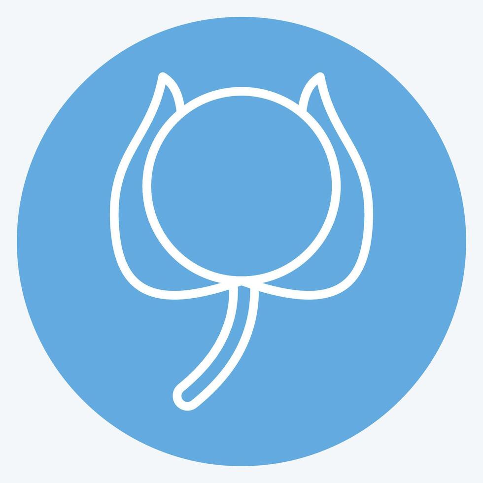Icon Cotton. related to Bedding symbol. blue eyes style. design editable vector