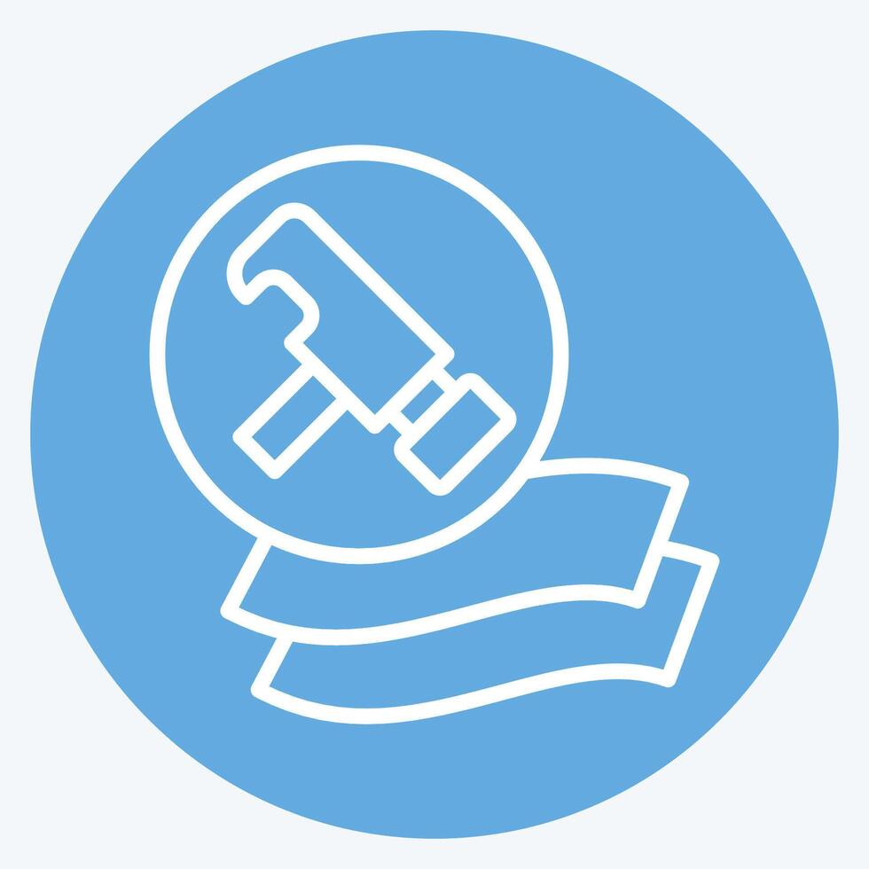 Icon Durable. related to Bedding symbol. blue eyes style. design editable vector