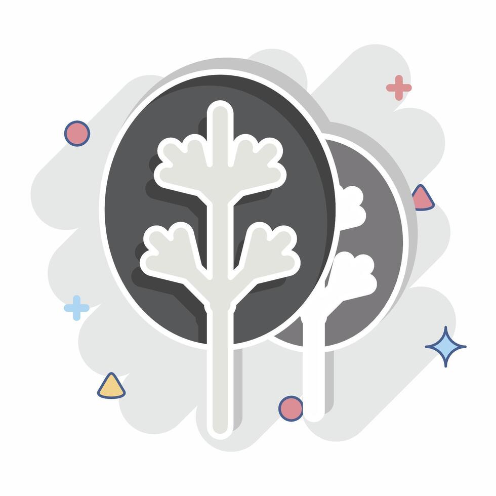 Icon Eco. related to Bedding symbol. comic style. design editable vector
