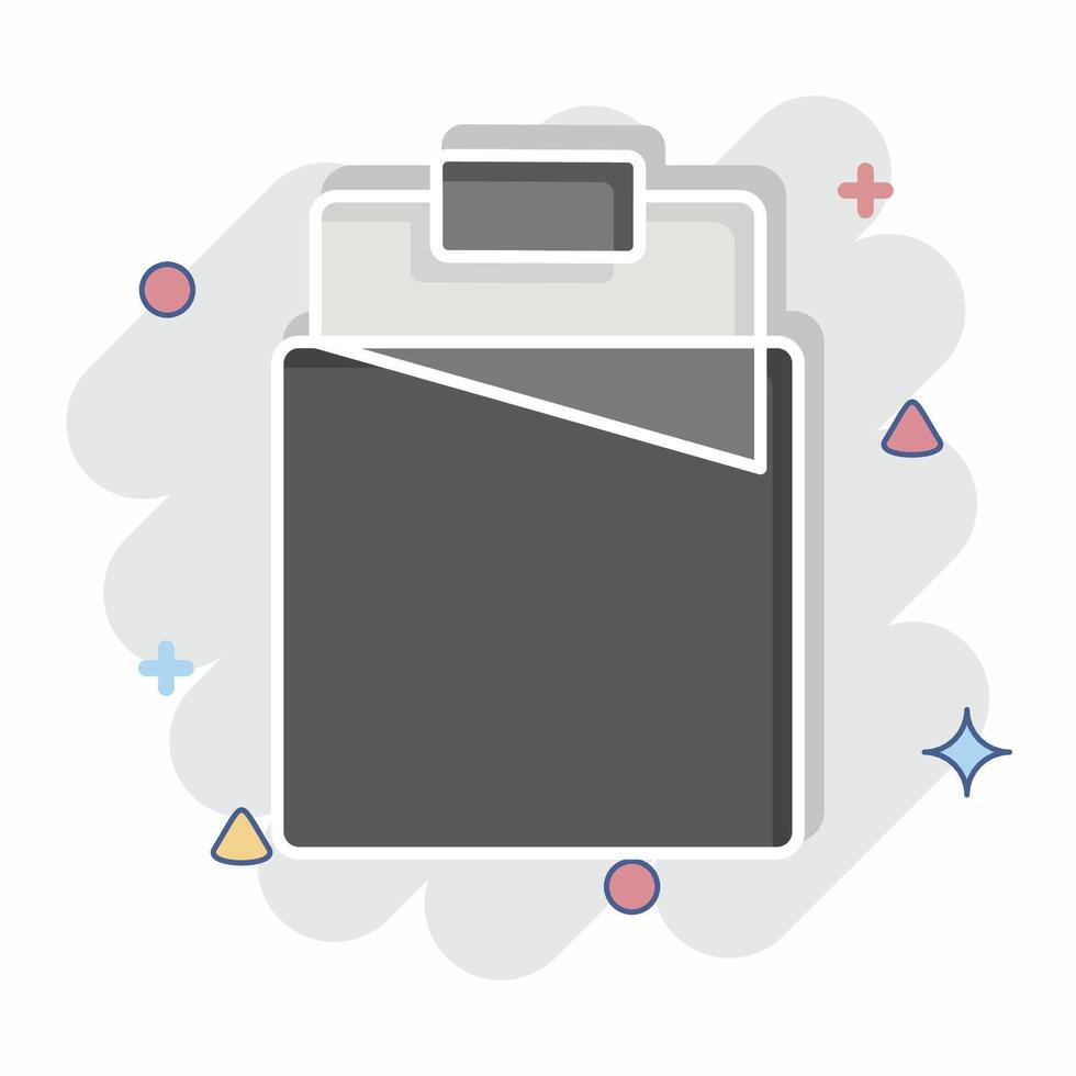 Icon Bed. related to Bedding symbol. comic style. design editable vector