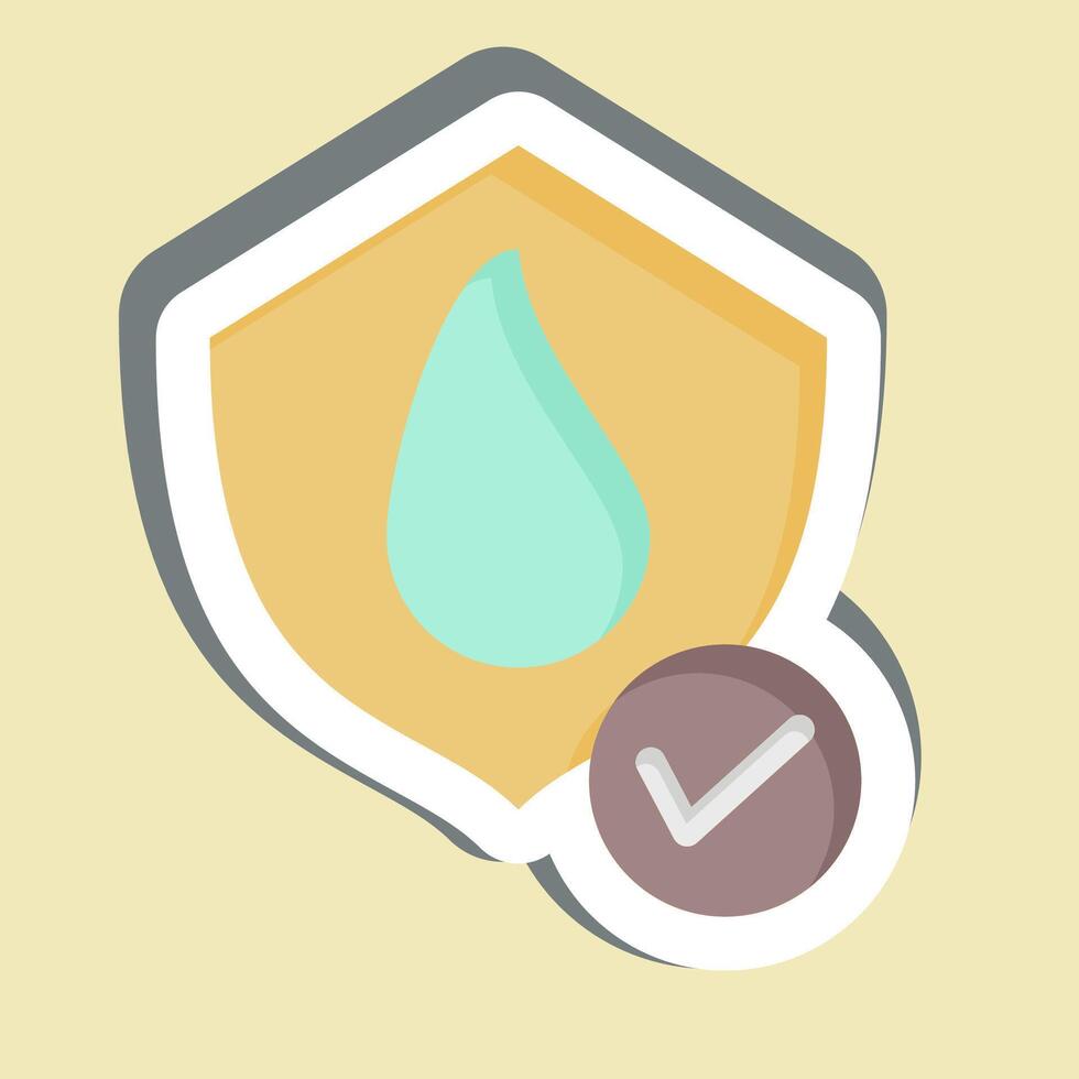 Sticker Shield. related to Bedding symbol. design editable vector