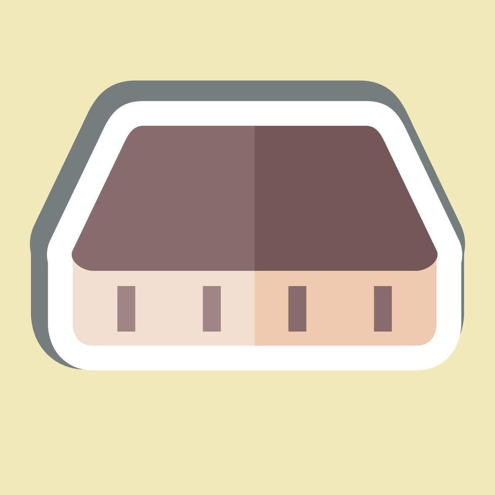 Sticker Mattress. related to Bedding symbol. design editable vector