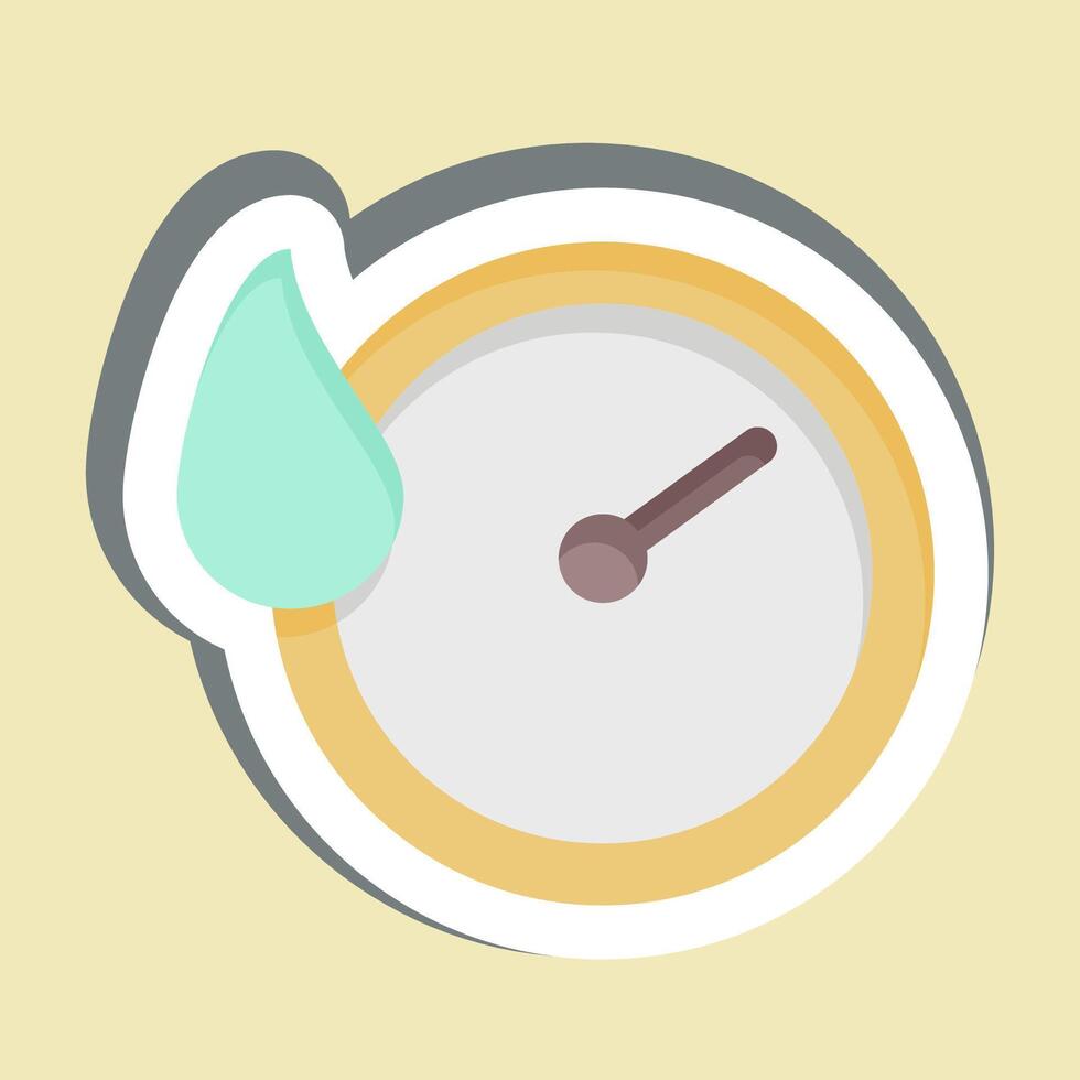 Sticker Quick Dry. related to Bedding symbol. design editable vector