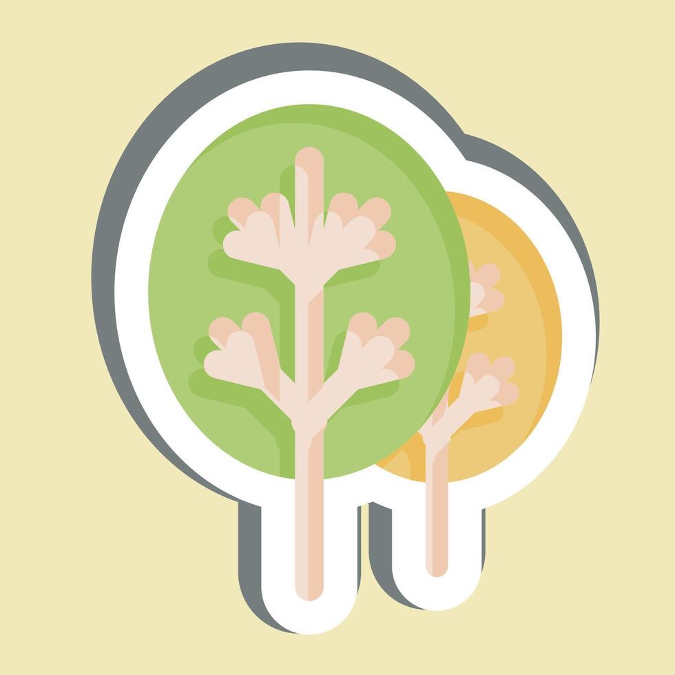 Sticker Eco. related to Bedding symbol. design editable vector