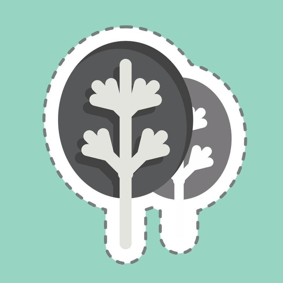 Sticker line cut Eco. related to Bedding symbol. design editable vector