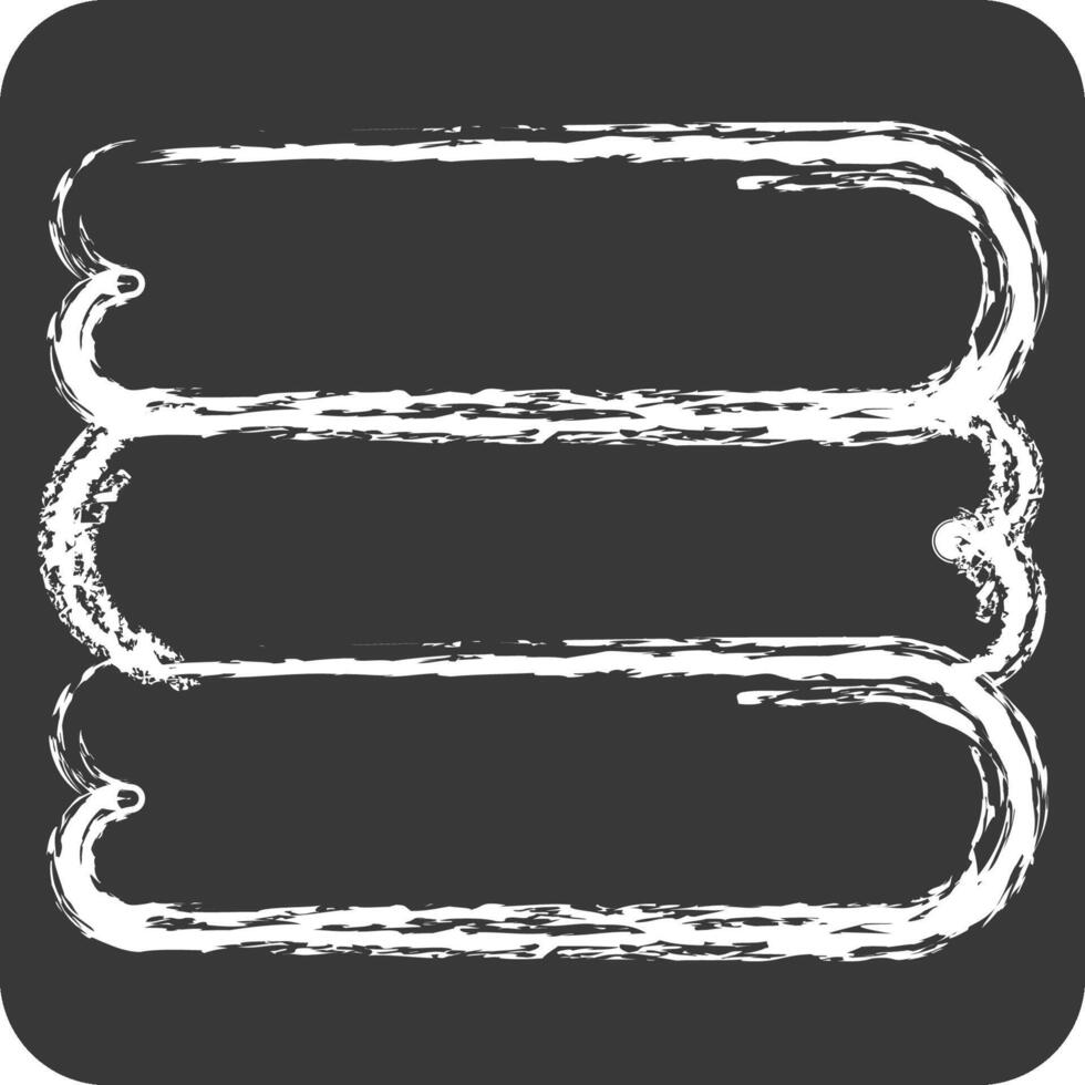 Icon Sheets. related to Bedding symbol. chalk Style. design editable vector