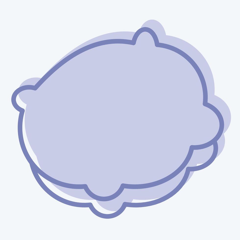 Icon Pillows. related to Bedding symbol. two tone style. design editable vector