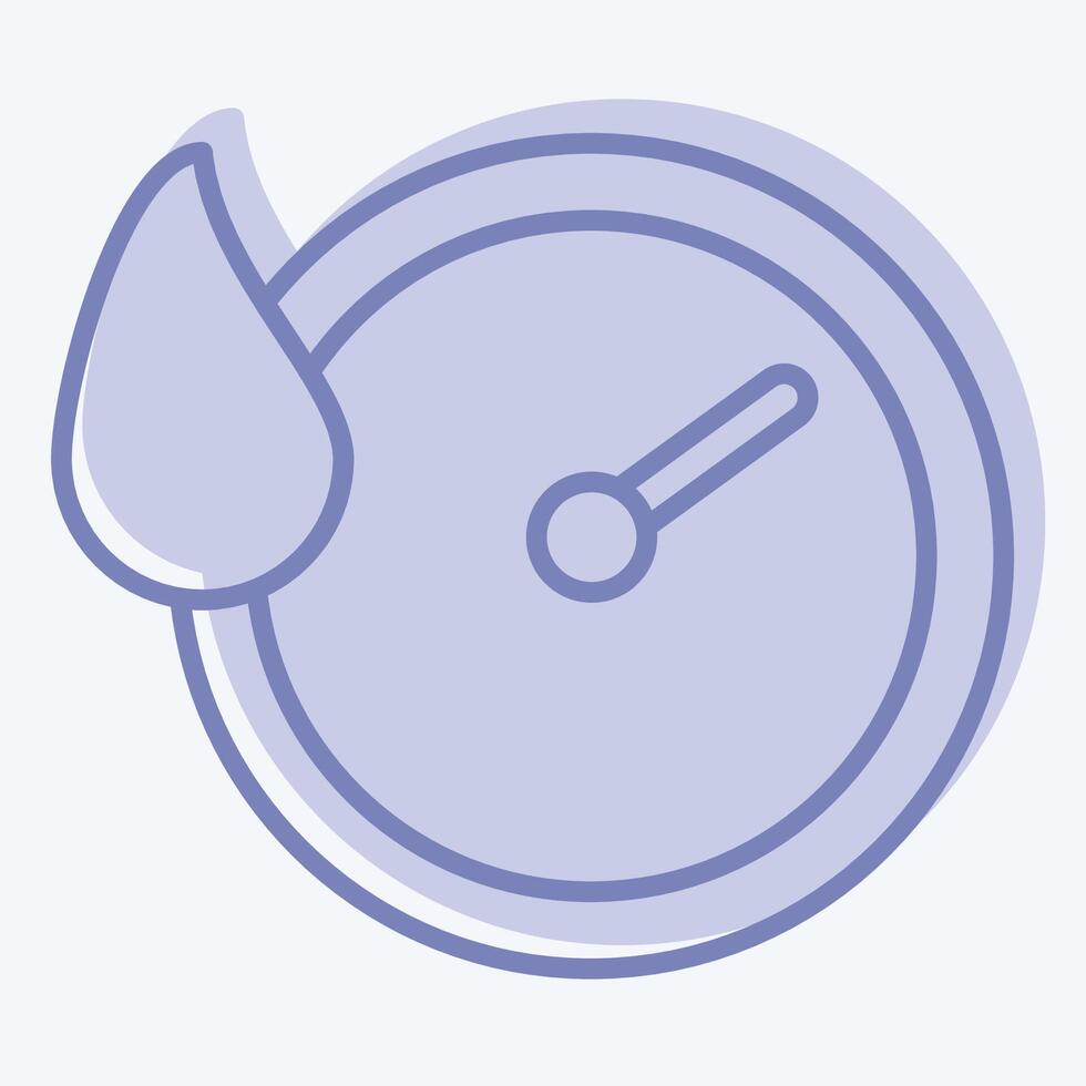 Icon Quick Dry. related to Bedding symbol. two tone style. design editable vector