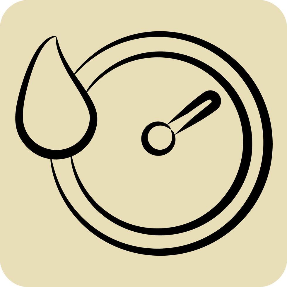 Icon Quick Dry. related to Bedding symbol. hand drawn style. design editable vector