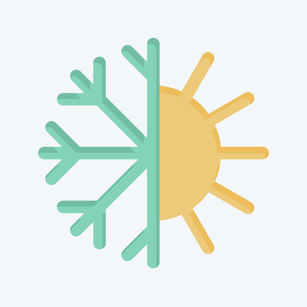 Icon Thermoregulation. related to Bedding symbol. flat style. design editable vector