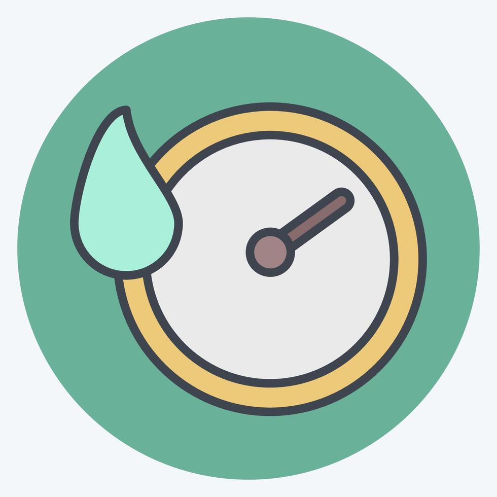 Icon Quick Dry. related to Bedding symbol. color mate style. design editable vector