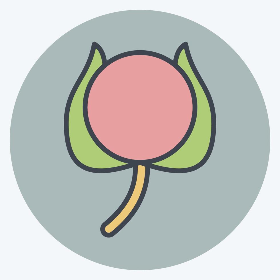 Icon Cotton. related to Bedding symbol. color mate style. design editable vector