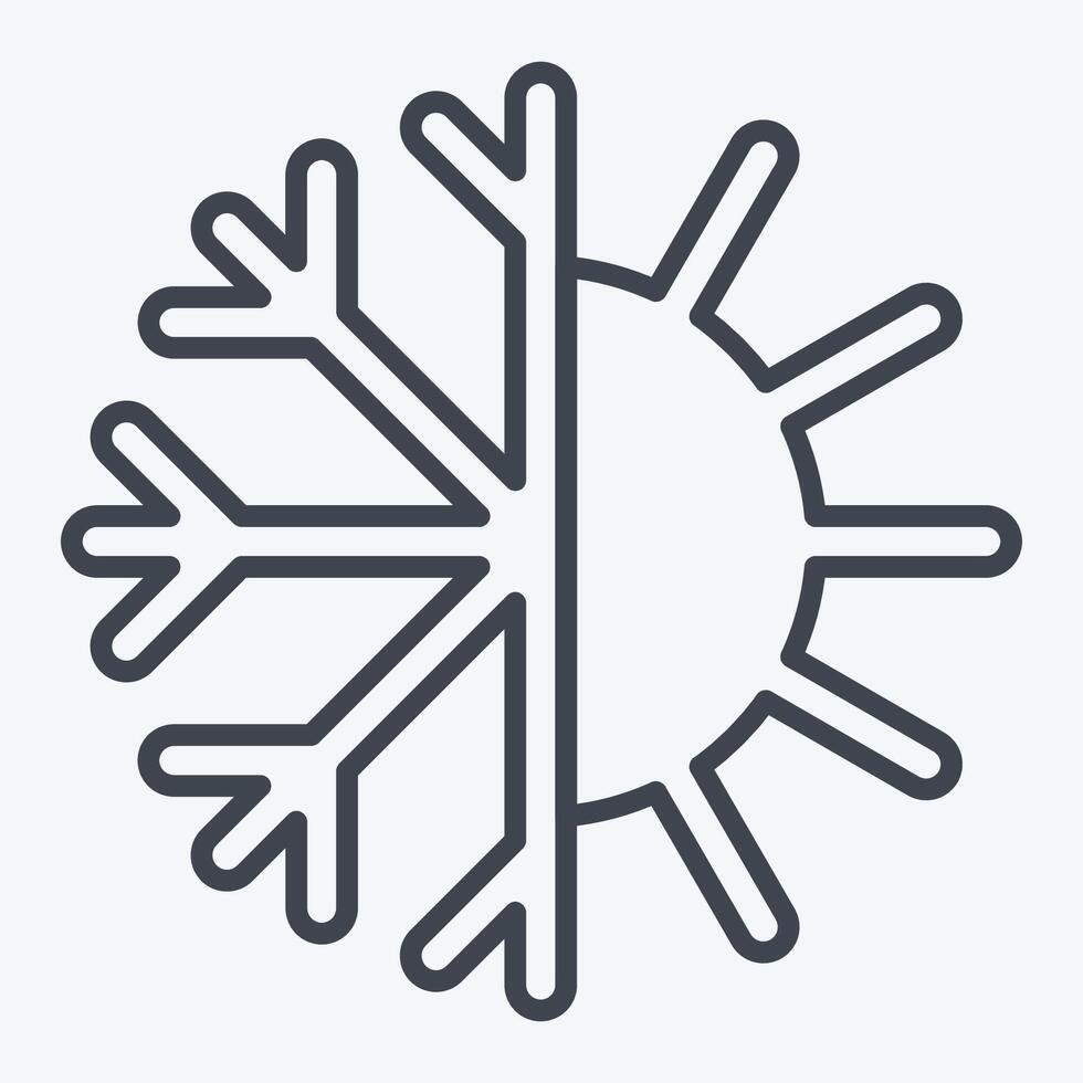 Icon Thermoregulation. related to Bedding symbol. line style. design editable vector