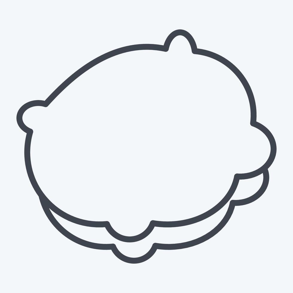 Icon Pillows. related to Bedding symbol. line style. design editable vector