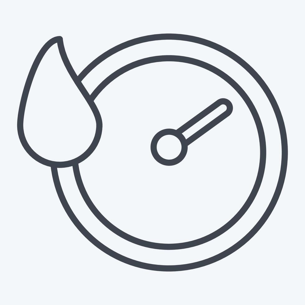 Icon Quick Dry. related to Bedding symbol. line style. design editable vector