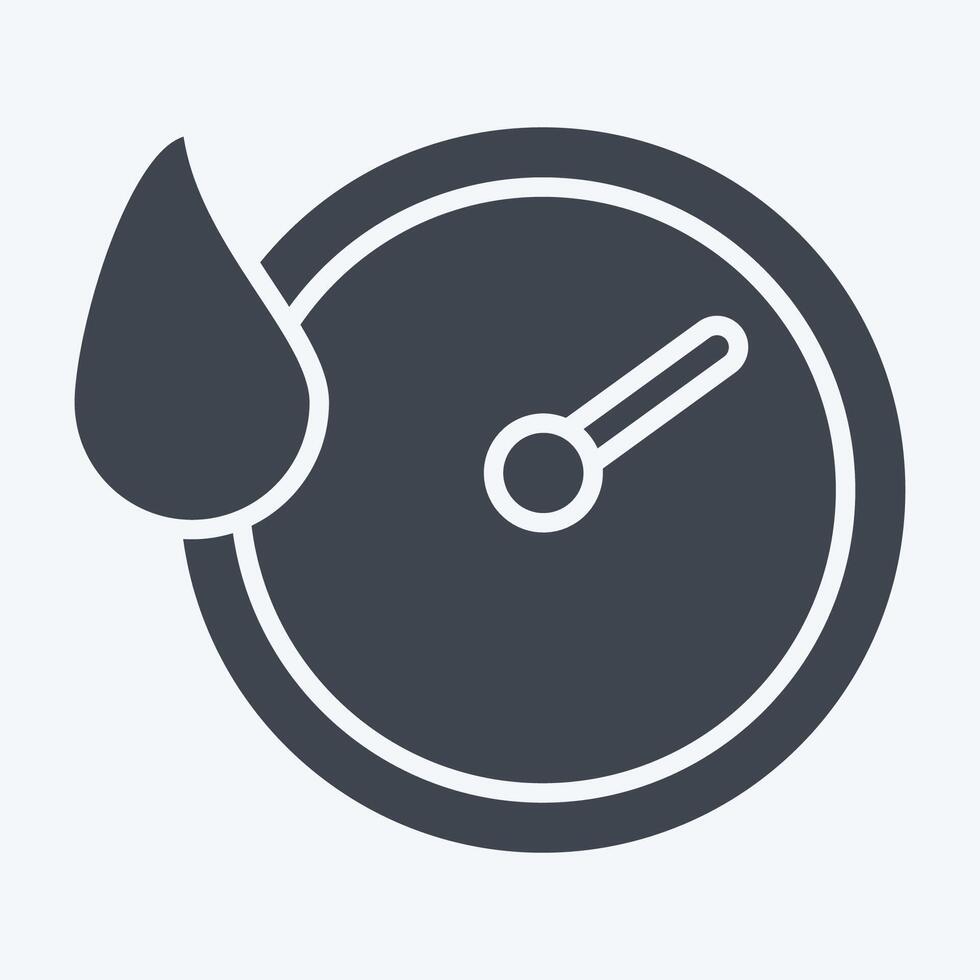 Icon Quick Dry. related to Bedding symbol. glyph style. design editable vector