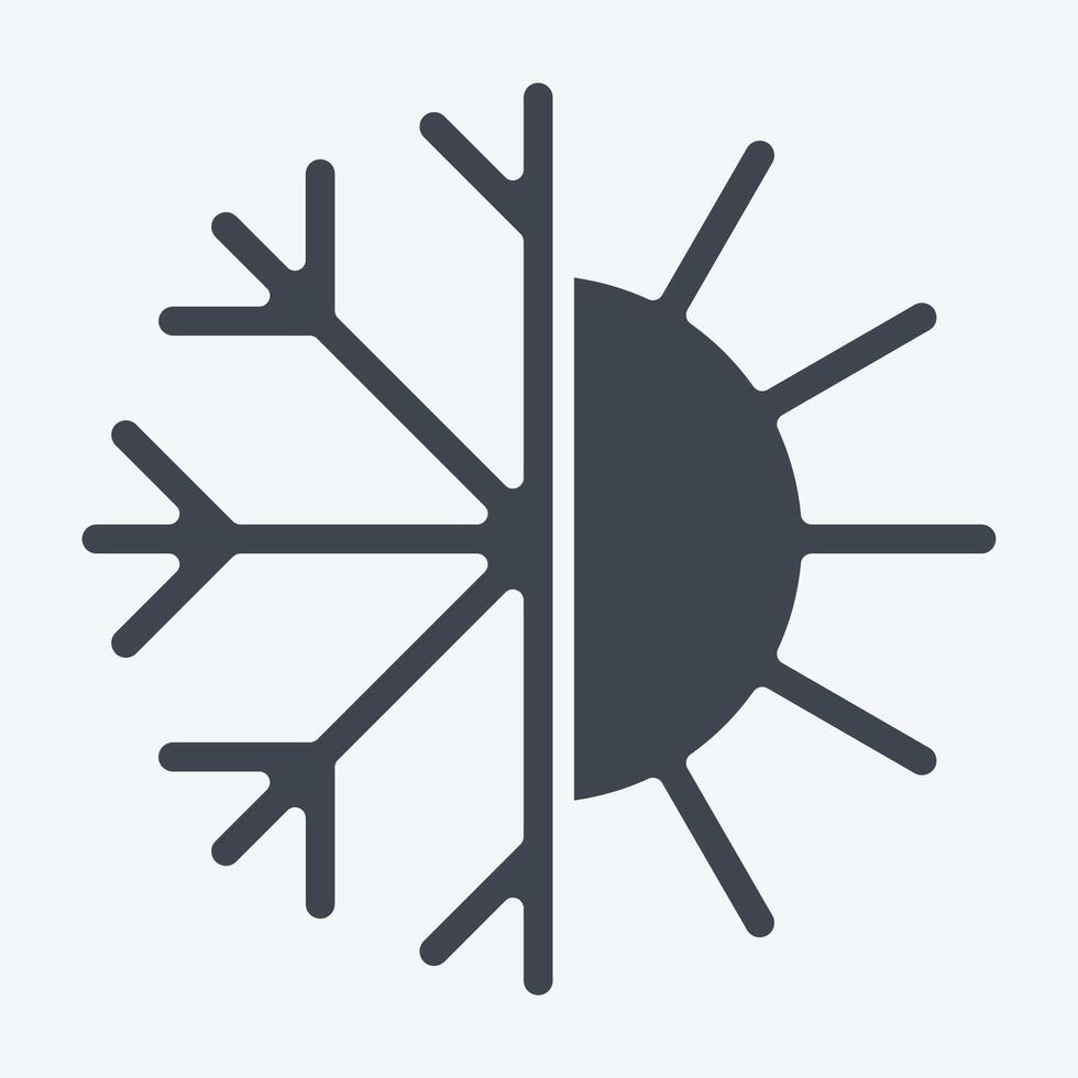 Icon Thermoregulation. related to Bedding symbol. glyph style. design editable vector