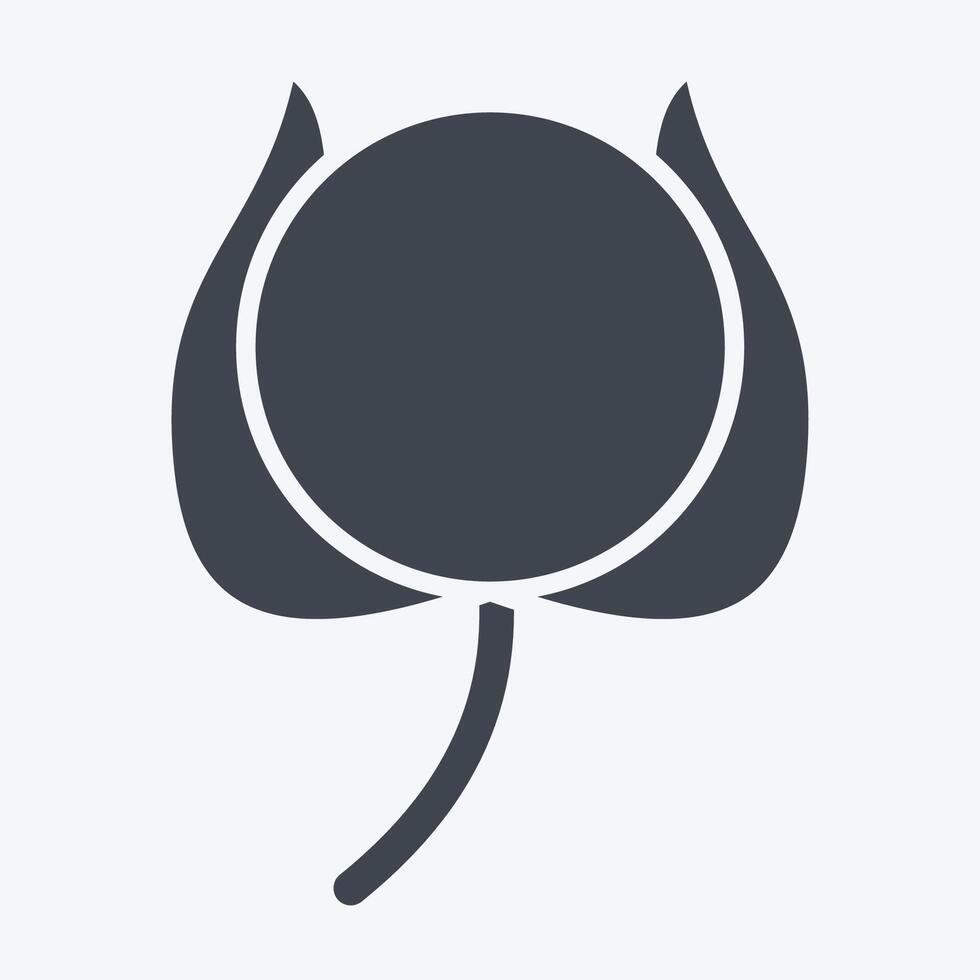 Icon Cotton. related to Bedding symbol. glyph style. design editable vector