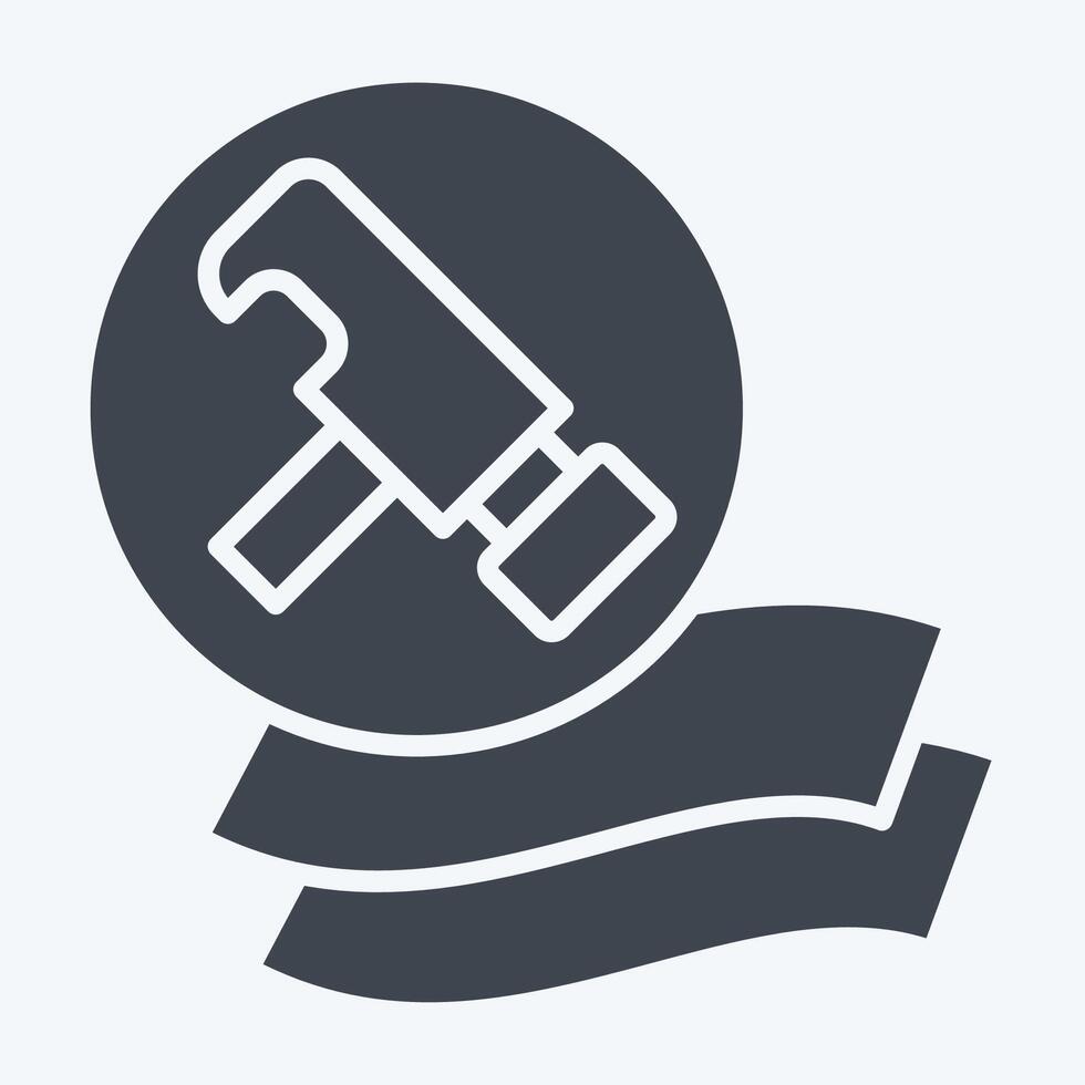 Icon Durable. related to Bedding symbol. glyph style. design editable vector