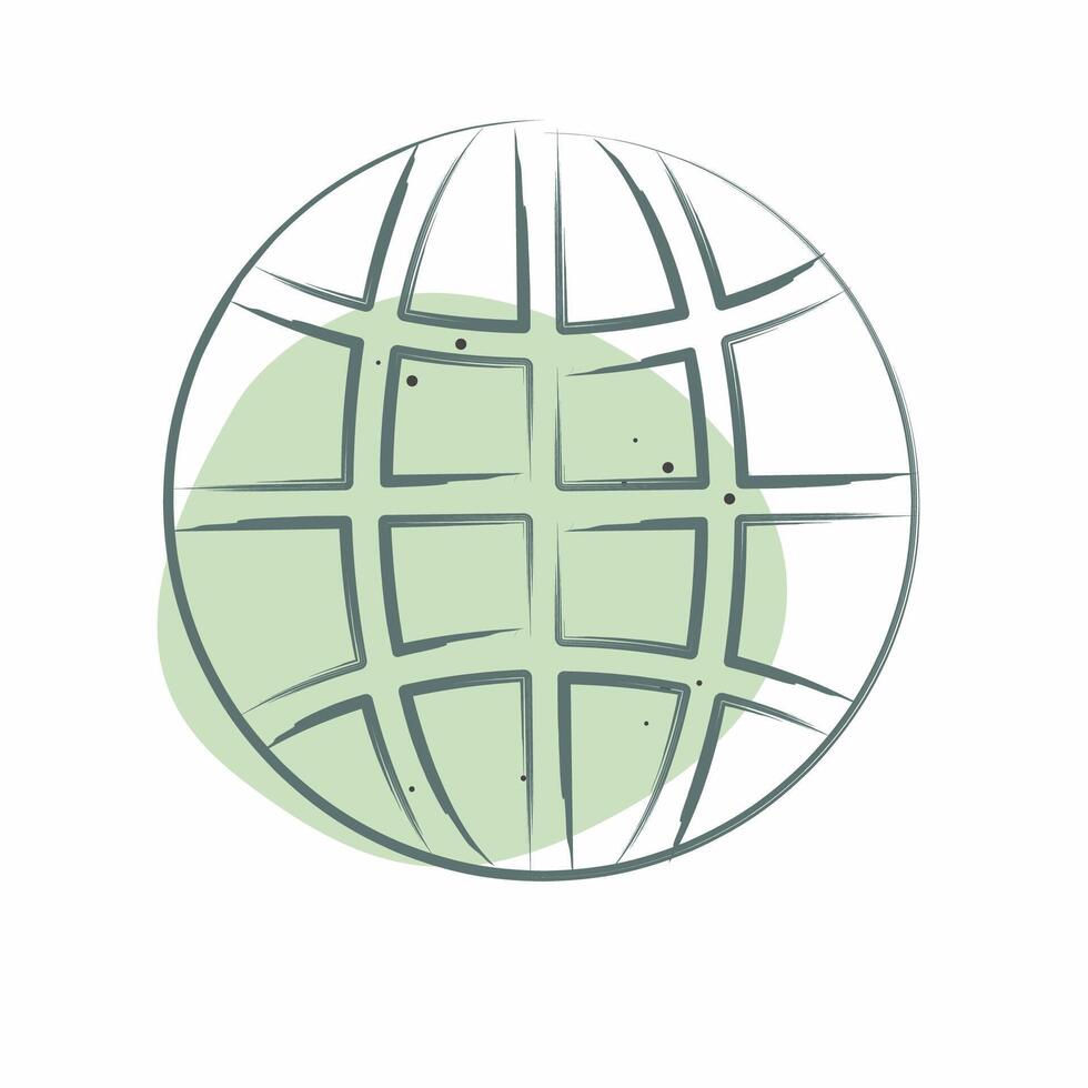 Icon Network. related to Download symbol. Color Spot Style. design editable vector