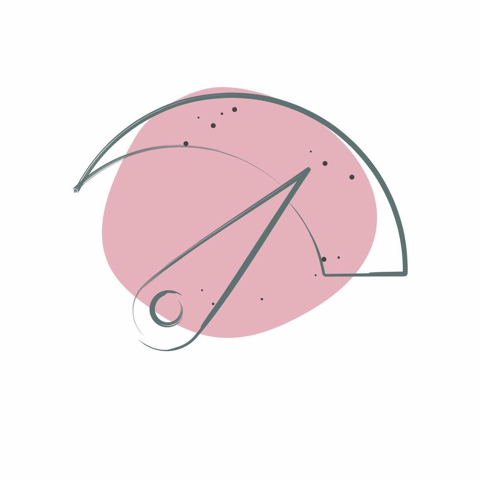 Icon Bandwidht. related to Download symbol. Color Spot Style. design editable vector