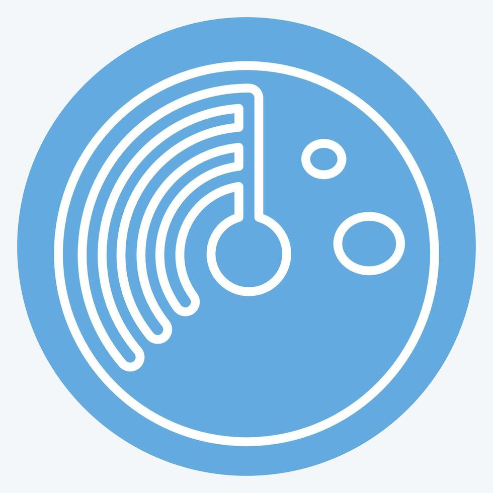 Icon Virus Scan. related to Download symbol. blue eyes style. design editable vector