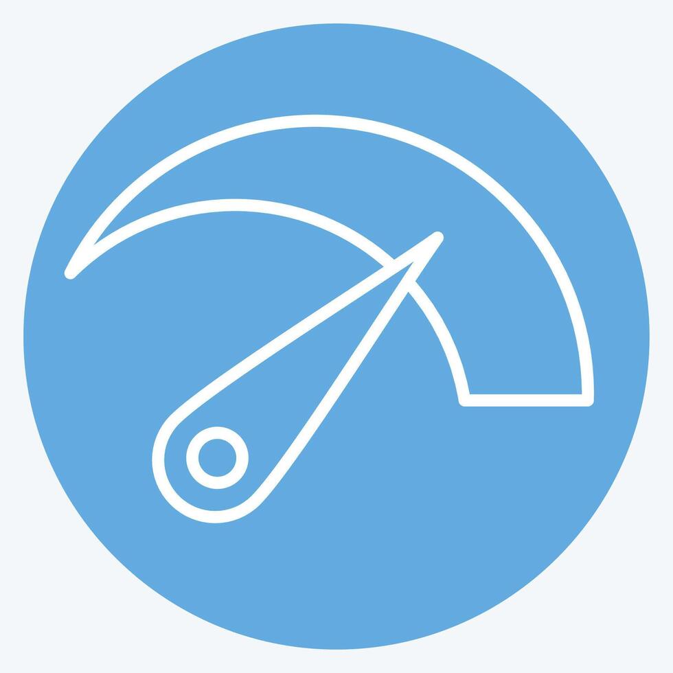 Icon Bandwidht. related to Download symbol. blue eyes style. design editable vector