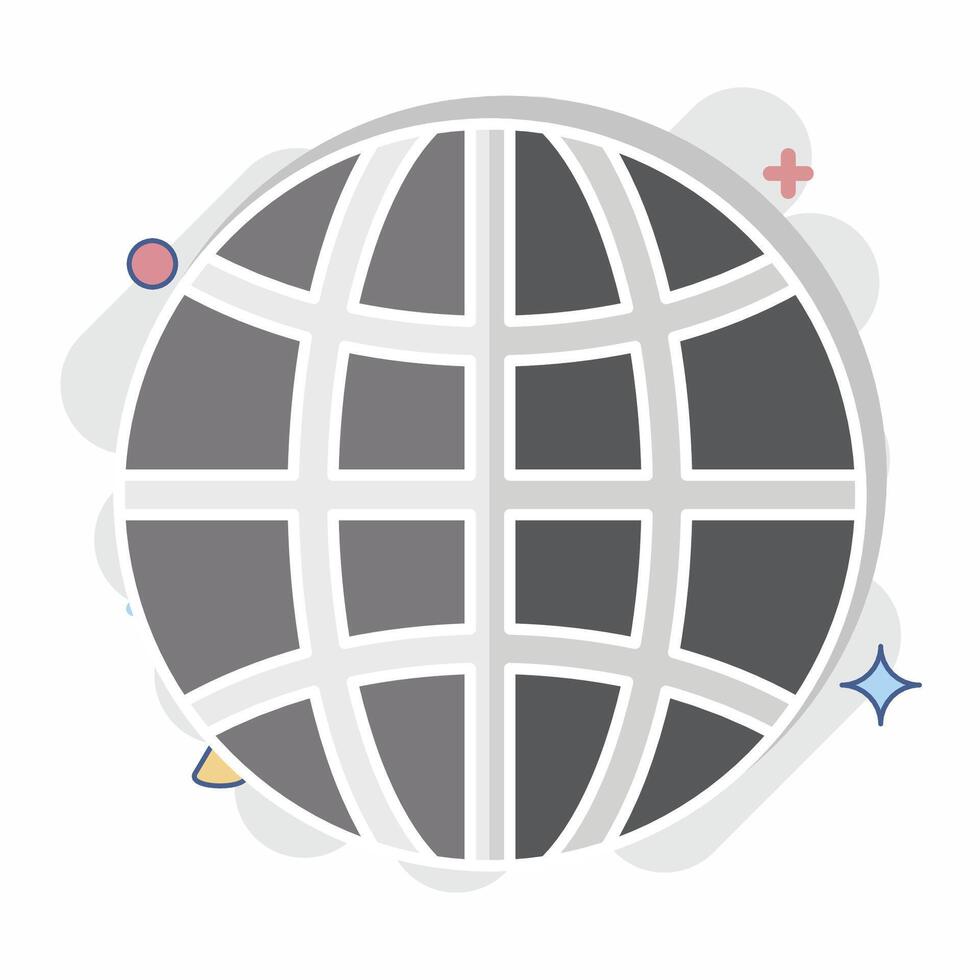 Icon Network. related to Download symbol. comic style. design editable vector