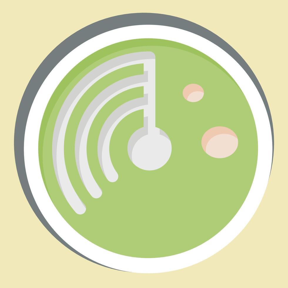 Sticker Virus Scan. related to Download symbol. design editable vector